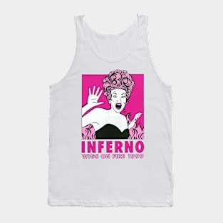 Inferno on Fire Vintage Gay Retro Drag Tank Top